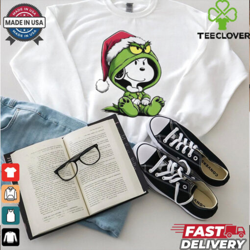 Grinch disguise Snoopy christmas shirt