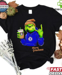 Grinch drink Starbucks Chelsea merry Christmas shirt 2 Grinch drink Starbucks Chelsea merry Christmas shirt