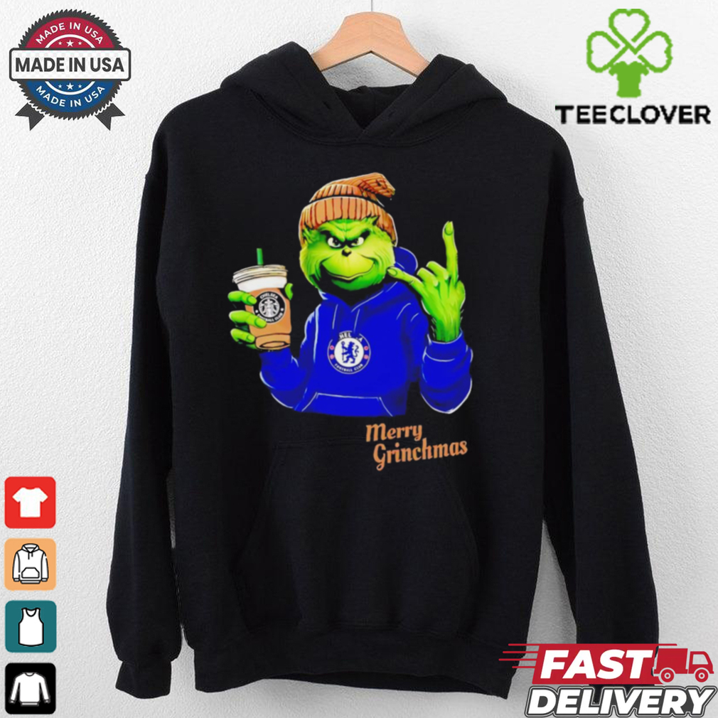 Grinch drink Starbucks Chelsea merry Christmas shirt Grinch drink Starbucks Chelsea merry Christmas shirt