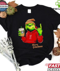 Grinch drink Starbucks Liverpool merry Christmas shirt