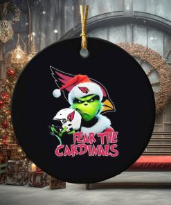 Grinch fear the Arizona Cardinals Christmas ornament