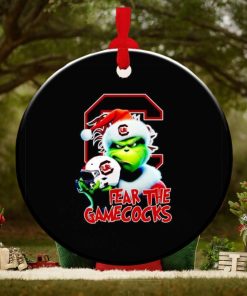 Grinch fear the South Carolina Gamecocks Christmas ornament