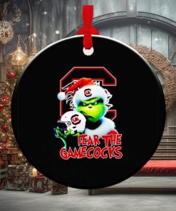 Grinch fear the South Carolina Gamecocks Christmas ornament