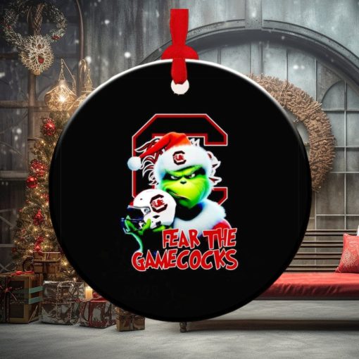 Grinch fear the South Carolina Gamecocks Christmas ornament