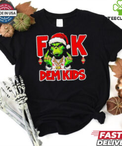 Grinch fuck dem kids Christmas shirt