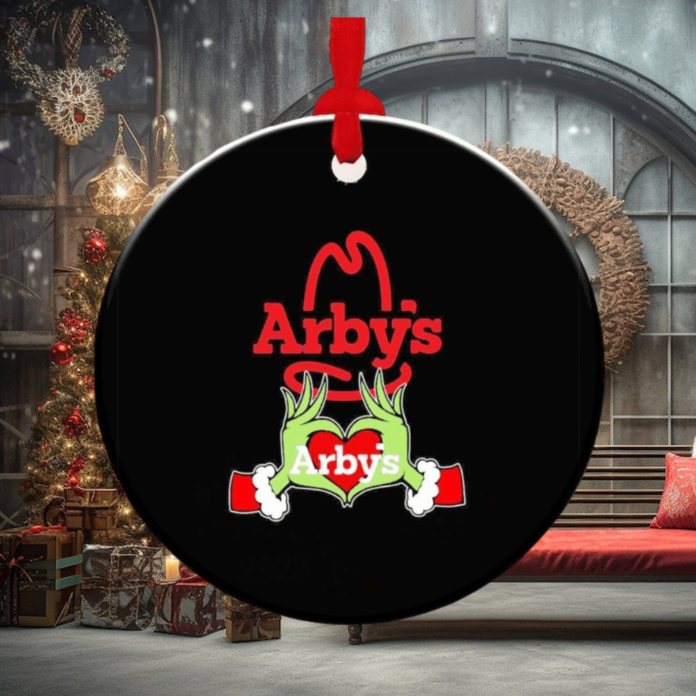 Grinch hand love Arby’s Christmas ornament Grinch hand love Arby’s Christmas ornament