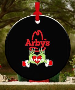 Grinch hand love Arby’s Christmas ornament