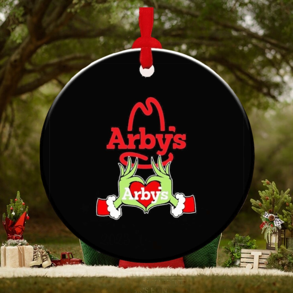 Grinch hand love Arby’s Christmas ornament Grinch hand love Arby’s Christmas ornament