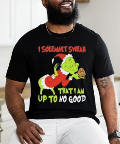 Grinch hat santa I solemnly swear that I am up to no good christmas hoodie, sweater, longsleeve, shirt v-neck, t-shirt