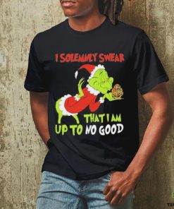 Grinch hat santa I solemnly swear that I am up to no good christmas hoodie, sweater, longsleeve, shirt v-neck, t-shirt