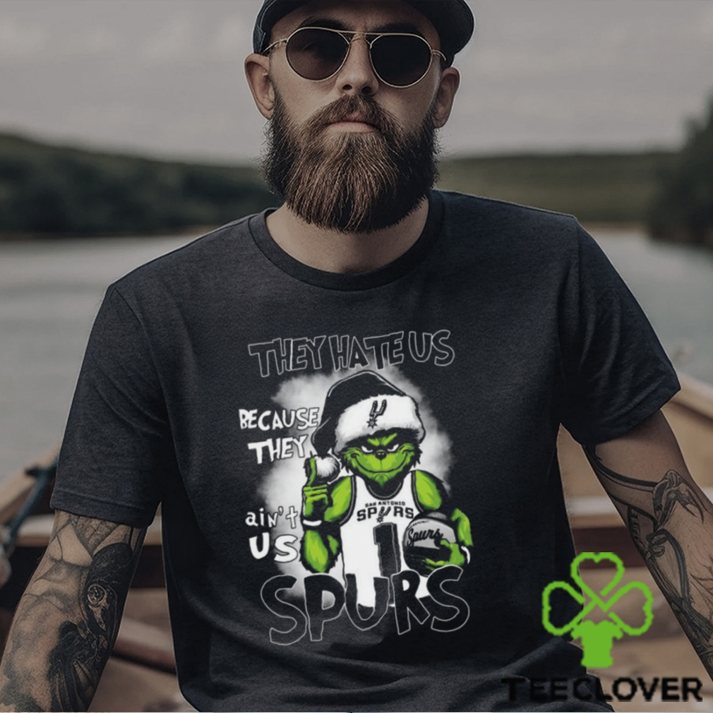 Grinch hat santa because they ain’t us san antonio spurs basketball Shirt Grinch hat santa because they ain’t us san antonio spurs basketball Shirt