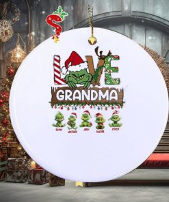 Grinch hat santa love Grandma baby Grinch’s merry christmas Ornament