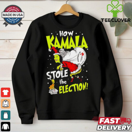 Grinch how Kamala stole the election Christmas hoodie, sweater, longsleeve, shirt v-neck, t-shirt