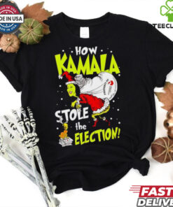 Grinch how Kamala stole the election Christmas hoodie, sweater, longsleeve, shirt v-neck, t-shirt