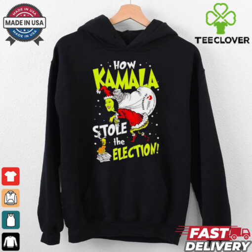 Grinch how Kamala stole the election Christmas hoodie, sweater, longsleeve, shirt v-neck, t-shirt