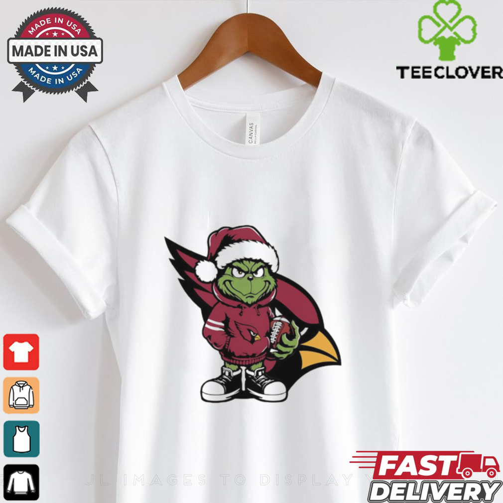 Grinch hug ball Arizona Cardinals Christmas shirt Grinch hug ball Arizona Cardinals Christmas shirt