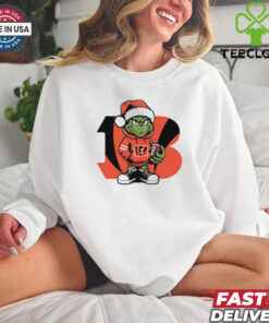 Grinch hug ball Cincinnati Bengals Christmas shirt 1 Grinch hug ball Cincinnati Bengals Christmas shirt