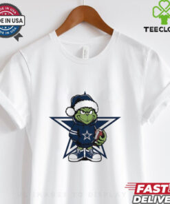Grinch hug ball Dallas Cowboys Christmas shirt 3 Grinch hug ball Dallas Cowboys Christmas shirt
