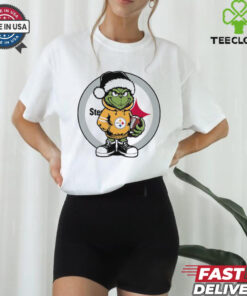Grinch hug ball Pittsburgh Steelers Christmas shirt
