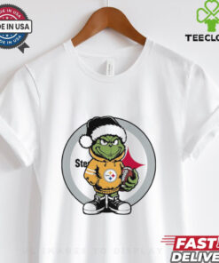 Grinch hug ball Pittsburgh Steelers Christmas shirt