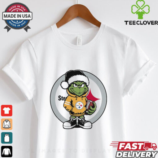 Grinch hug ball Pittsburgh Steelers Christmas shirt