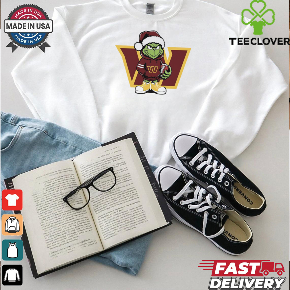 Grinch hug ball Washington Commanders Christmas shirt Grinch hug ball Washington Commanders Christmas shirt