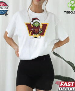 Grinch hug ball Washington Commanders Christmas shirt