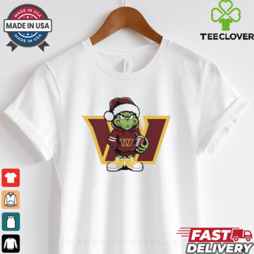 Grinch hug ball Washington Commanders Christmas shirt
