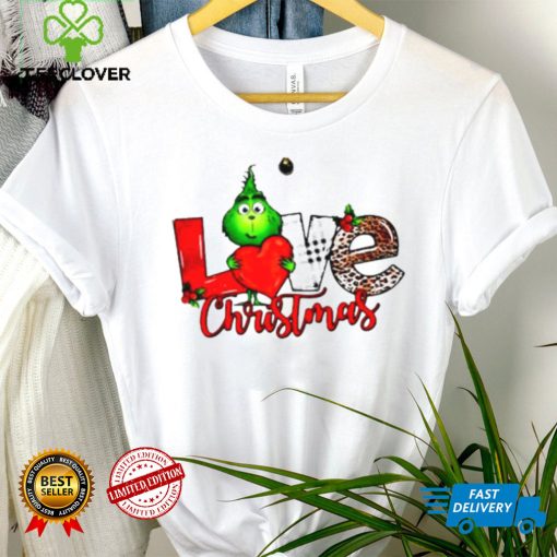 Grinch hug heart loves 2022 Christmas sweater