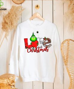 Grinch hug heart loves 2022 Christmas sweater