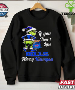 Grinch if you don’t like Bills merry kiss my ass Christmas shirt