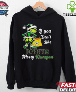 Grinch if you don’t like Packers merry kiss my ass Christmas hoodie, sweater, longsleeve, shirt v-neck, t-shirt