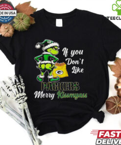 Grinch if you don’t like Packers merry kiss my ass Christmas hoodie, sweater, longsleeve, shirt v-neck, t-shirt