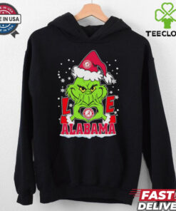 Grinch love Alabama Crimson Tide Christmas shirt