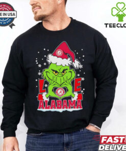 Grinch love Alabama Crimson Tide Christmas shirt
