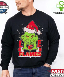 Grinch love Calgary Flames Christmas shirt