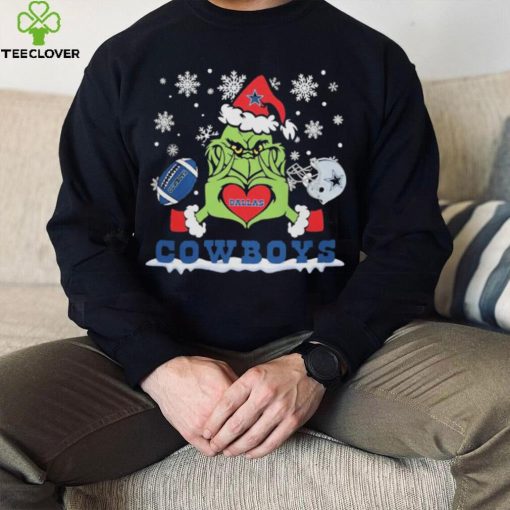 Grinch love Dallas Cowboys Christmas hoodie, sweater, longsleeve, shirt v-neck, t-shirt