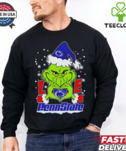 Grinch love Penn State Nittany Lions Christmas shirt