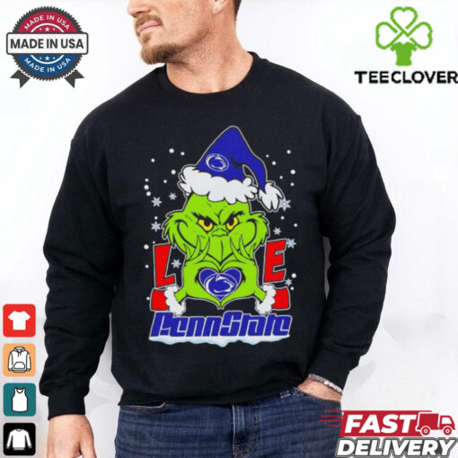 Grinch love Penn State Nittany Lions Christmas shirt