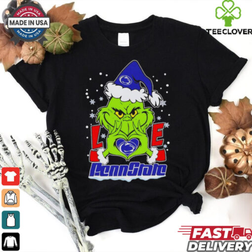 Grinch love Penn State Nittany Lions Christmas shirt