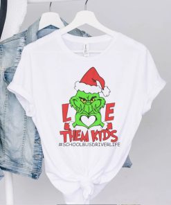 Grinch love them kids school bus driver life Christmas hoodie, sweater, longsleeve, shirt v-neck, t-shirt