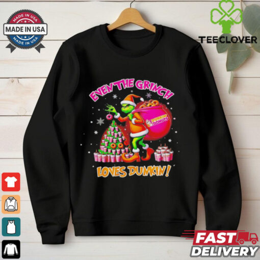 Grinch loves Dunkin’ Donuts Christmas shirt