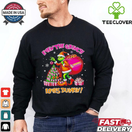 Grinch loves Dunkin’ Donuts Christmas shirt