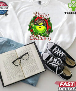 Grinch merry Christmas wreath shirt
