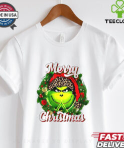 Grinch merry Christmas wreath shirt