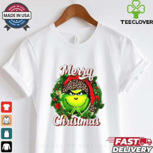 Grinch merry Christmas wreath shirt