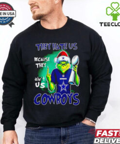 Grinch middle finger they hate us because ain’t us Dallas Cowboys shirt