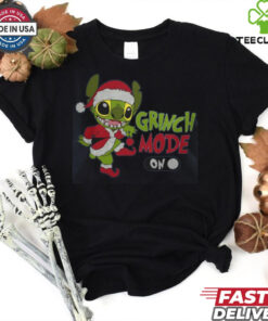 Grinch mode on stich shirt