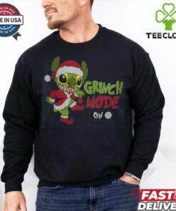 Grinch mode on stich shirt