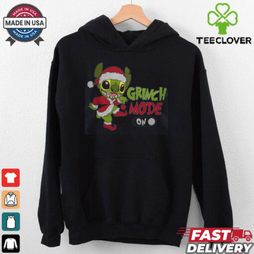 Grinch mode on stich shirt